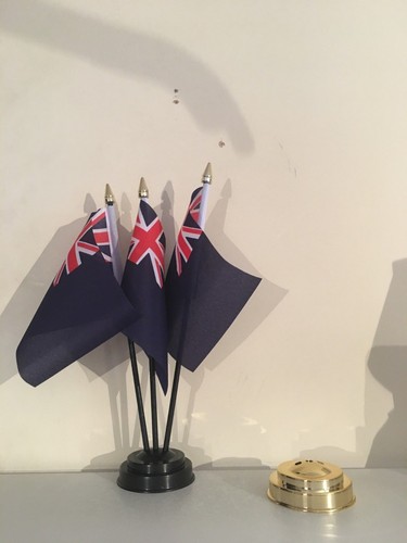 Blue ensign table flag - set, of