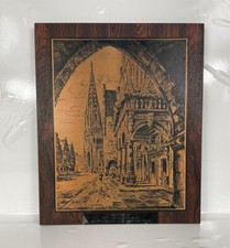REME Vintage Copper Etched Wooden plaque SGTS Mess 15 Field Workshop 27x33cm