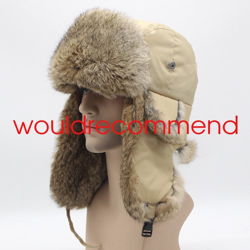 Real rabbit fur ushanka - rabbit,