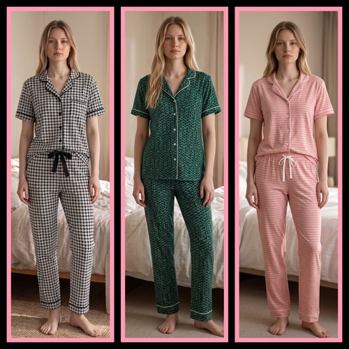 Ladies pyjamas cotton - cotton, blend