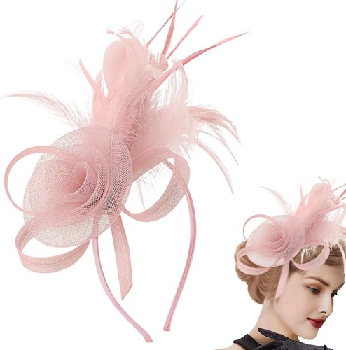 Pink fascinators for women