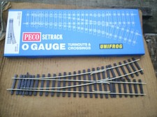 Peco setrack O gauge 2nd radius left hand point turnout ST U751BH unifrog
