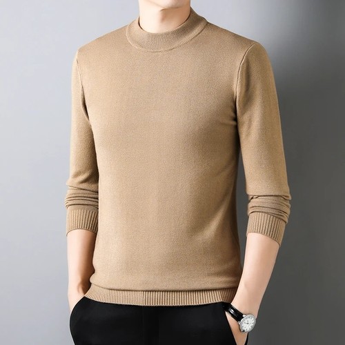 Men half turtleneck - half,