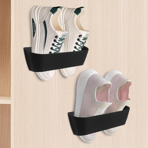 Wall mounted shoes rack - mounted,