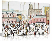 L.S Lowry Collection Painting Canvas Print Wall Art Picture Home Decor