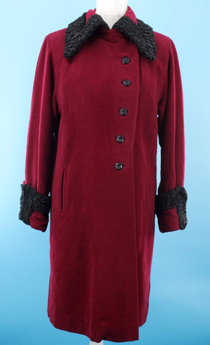 Vtg women 40s burgundy - women's,