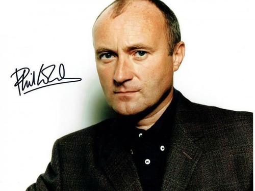 Phil collins signed photograph - collins,