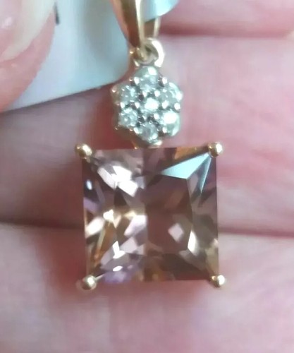 9ct gold ametrine - ametrine, amethyst