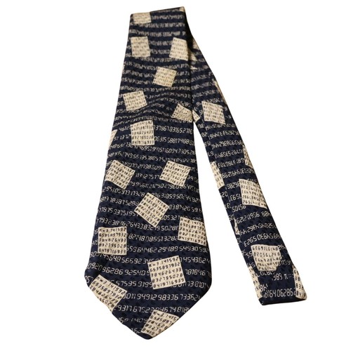 Math formula silk necktie - silk,