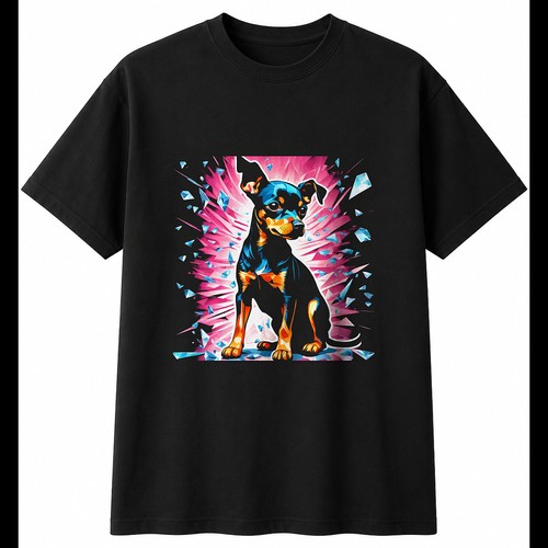 Miniature pinscher shattered - miniature,
