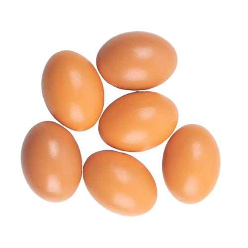 Fake wooden chicken eggs help - fake,