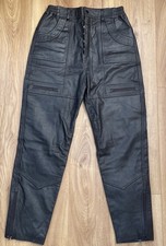 Ladies Black Faux Leather