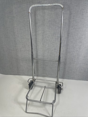 Vtg luggage trolley with - luggage,