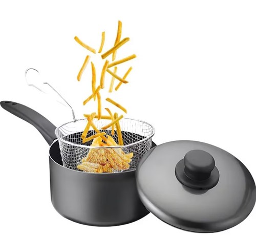 Chip pan with lid - pan, &