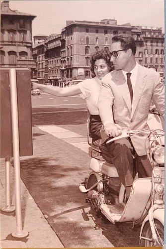 Lambretta 125 postcard - lambretta,