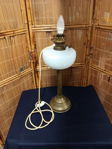 Vintage converted brass oil - vintage,