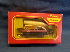 TRIANG HORNBY R.17C FLAT WAGON WITH YELLOW MINIX MORRIS 110 CAR LOAD EXCNT BOXED