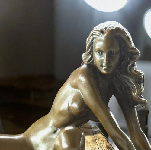 Vintage bronze sculpture - vintage,