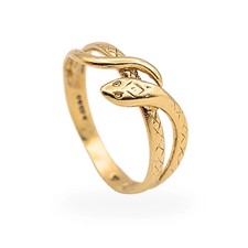 9ct Gold Small Snake Ring