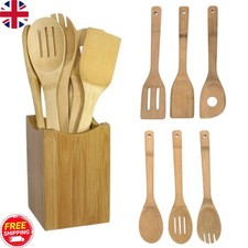6-Piece Bamboo Spoon & Spatula