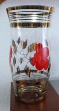 1950s Retro Clear Glass Gold