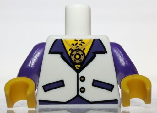 Lego white minifig torso vest - lego,