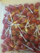 100x Chupa chups lollies strawberry flavour standard not mini⏳LIMITED TIME OFFER
