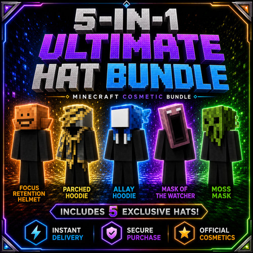 Minecraft hats bundle deal - minecraft,