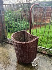 Vintage Rolling Wicker Market