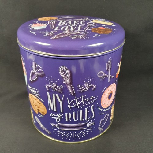 Large metal blue - large, biscuit