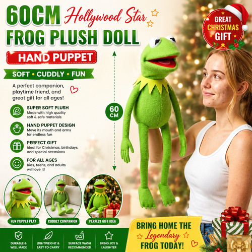 60cm kermit frog plush - kermit,