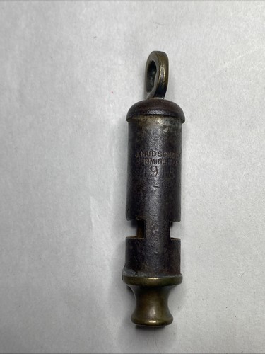 Antique whistle stamped - stamped, 1918