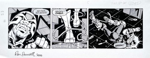 Original judge dredd artwork - judge,