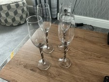 Champagne Flutes Clear Glass