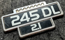 VINTAGE VOLVO 245DL 2.1 CAR BADGE GOOD USED CONDITION FOR AGE