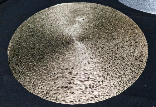 Gold metallic look lace - gold,