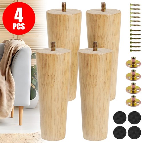 20cm wooden furniture legs - 4x,