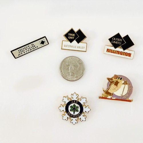 Vintage ski pin lot new - 5,