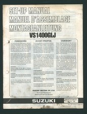 Suzuki VS1400GL Intruder (88-on) Factory PDI Set-Up Manual VX51 VS 1400 GL FB72