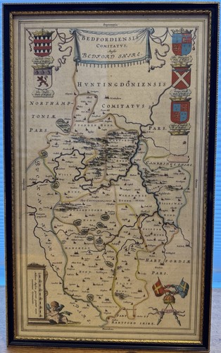 Bedfordshire county map - bedfordshire,