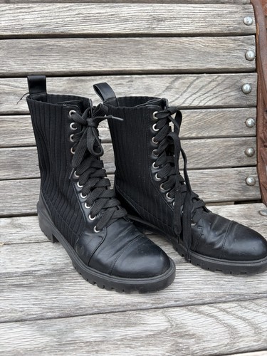 Zara black combat - combat, boots