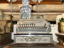 Chrome National Cash Register Till Shop Counter Display Money Safe