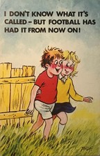 Football Comic  Seaside Saucy Football has had it from now