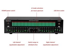 New EQ Equalizer Music Spectrum Analysis Stereo 20-Band Graphic Equalizer BT5.4