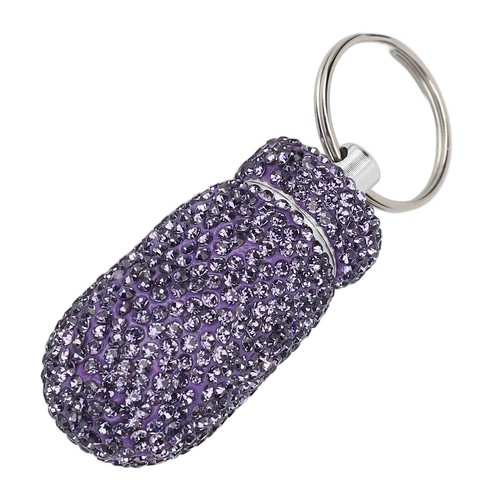 Purple rhinestone capsules - uk-purple,