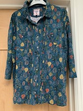 Edinburgh Wool Mill Country Rose Floral Blouse Size Large