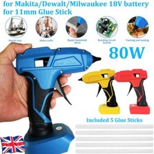 For Makita/Dewalt Cordless Hot Melt Glue Gun 5 Sticks Heat Gun DIY Repair Tool