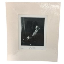 John Ruskin Portrait by F. Hollyer Fine Art Print in Mount Collectable 22x25cm 