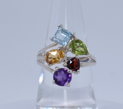 Multi coloured gem statement - coloured, 5