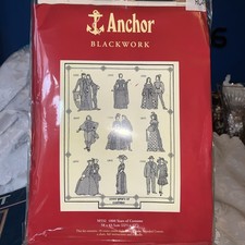 Anchor Blackwork kit 1000 Years of Costume 18ct aida